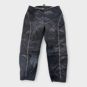 Troy Lee Designs REV Motocross Riding Pants Mens 38 Black Mesh Lined MX ATV